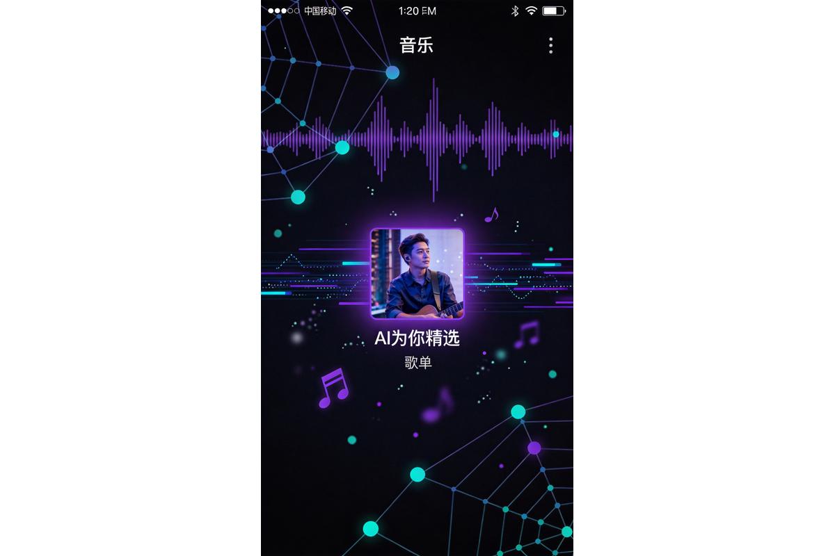 AI推荐算法示意